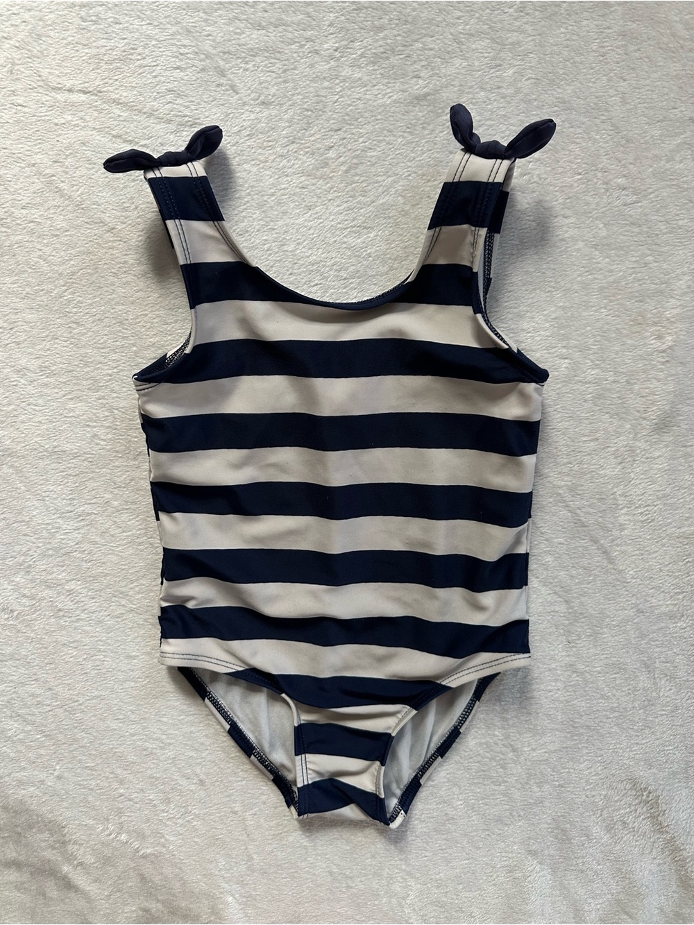 Cat & Jack Striped One Piece Swimsuit in Navy White Toddler Girls Size 4T